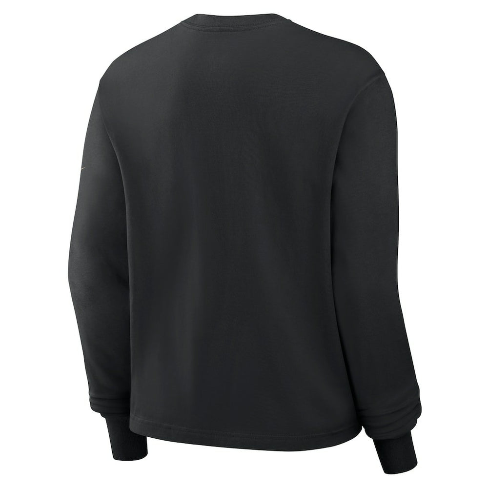 Nike New Orleans Saints Women's Boxy Long Sleeve T-Shirt Black