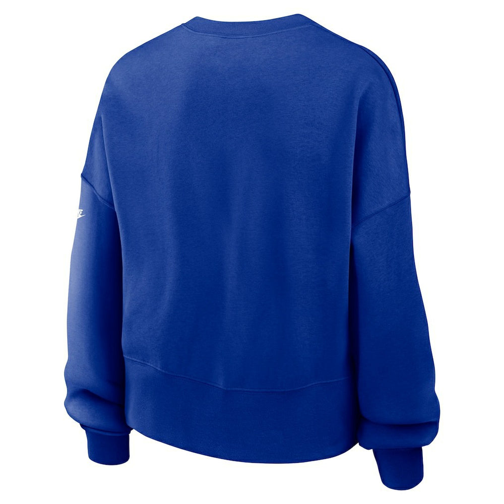 Nike Dallas Cowboys Women's Oversized Rewind Pullover Sweatshirt Royal