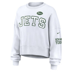 Nike New York Jets Women's Oversized Pullover Sweatshirt White