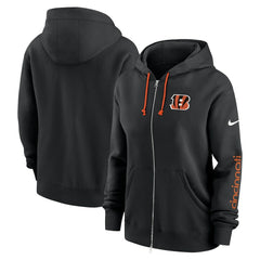 Nike Cincinnati Bengals Women's Phoenix Full-Zip Hoodie Black