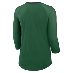 Nike New York Jets Women's 3/4 Sleeve Raglan Fashion Top Green