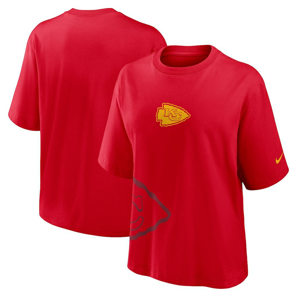 Nike Kansas City Chiefs Women's Boxy T-Shirt Red