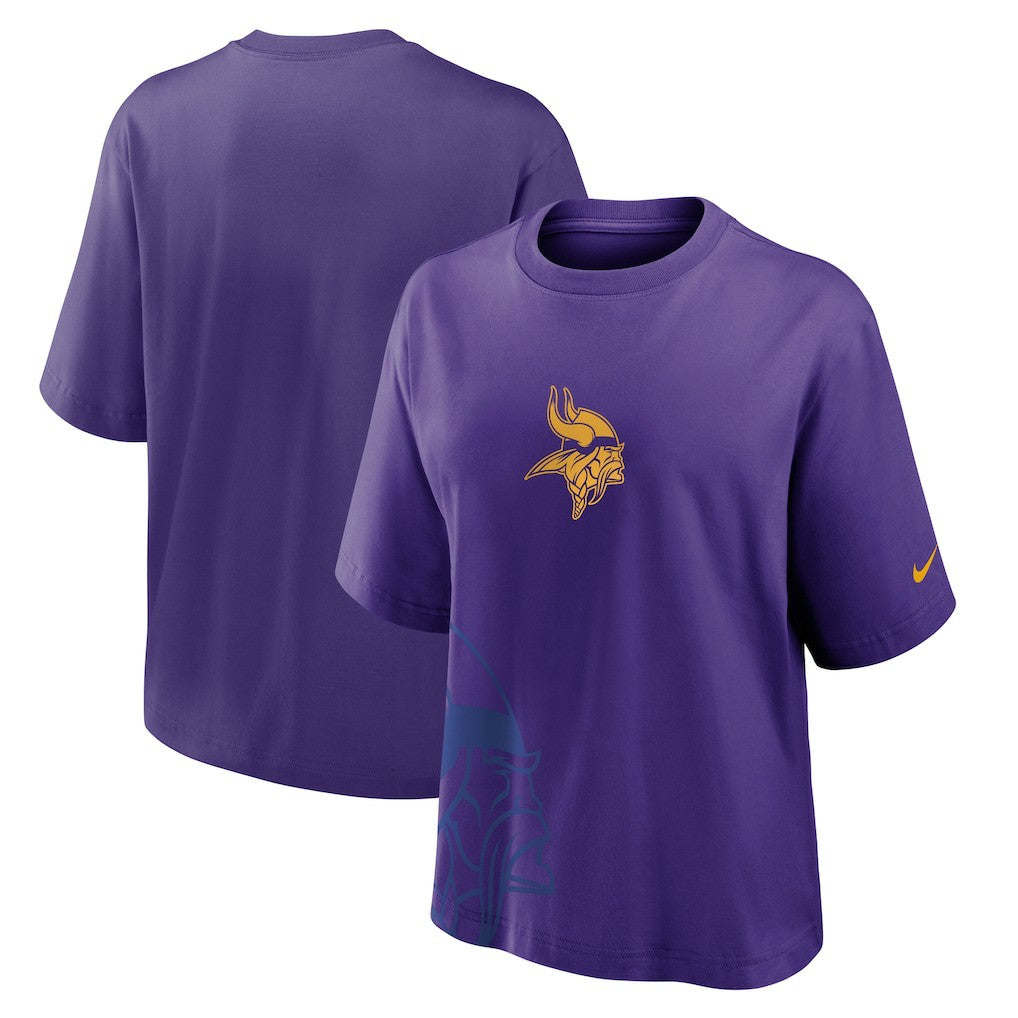 Nike Minnesota Vikings Women's Boxy T-Shirt Purple