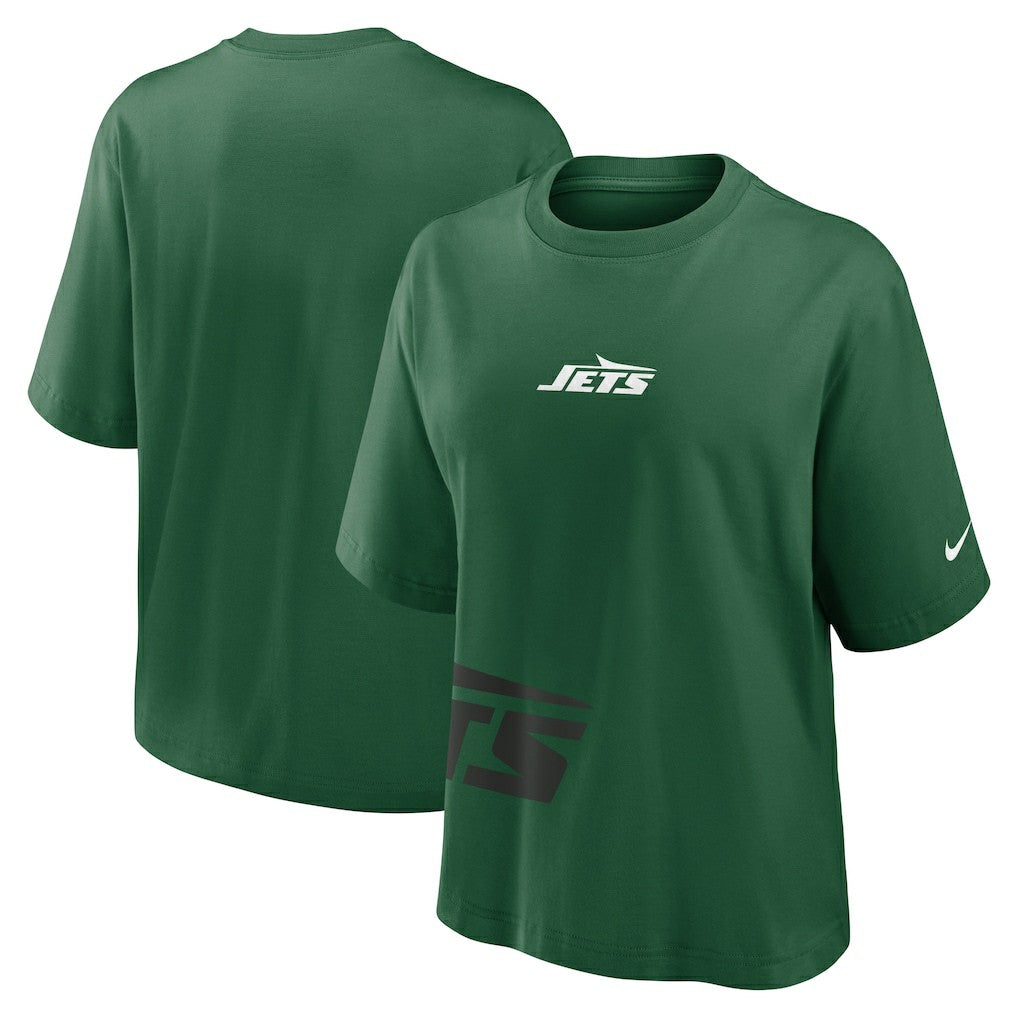 Nike New York Jets Women's Boxy T-Shirt Green