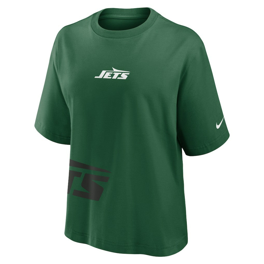 Nike New York Jets Women's Boxy T-Shirt Green