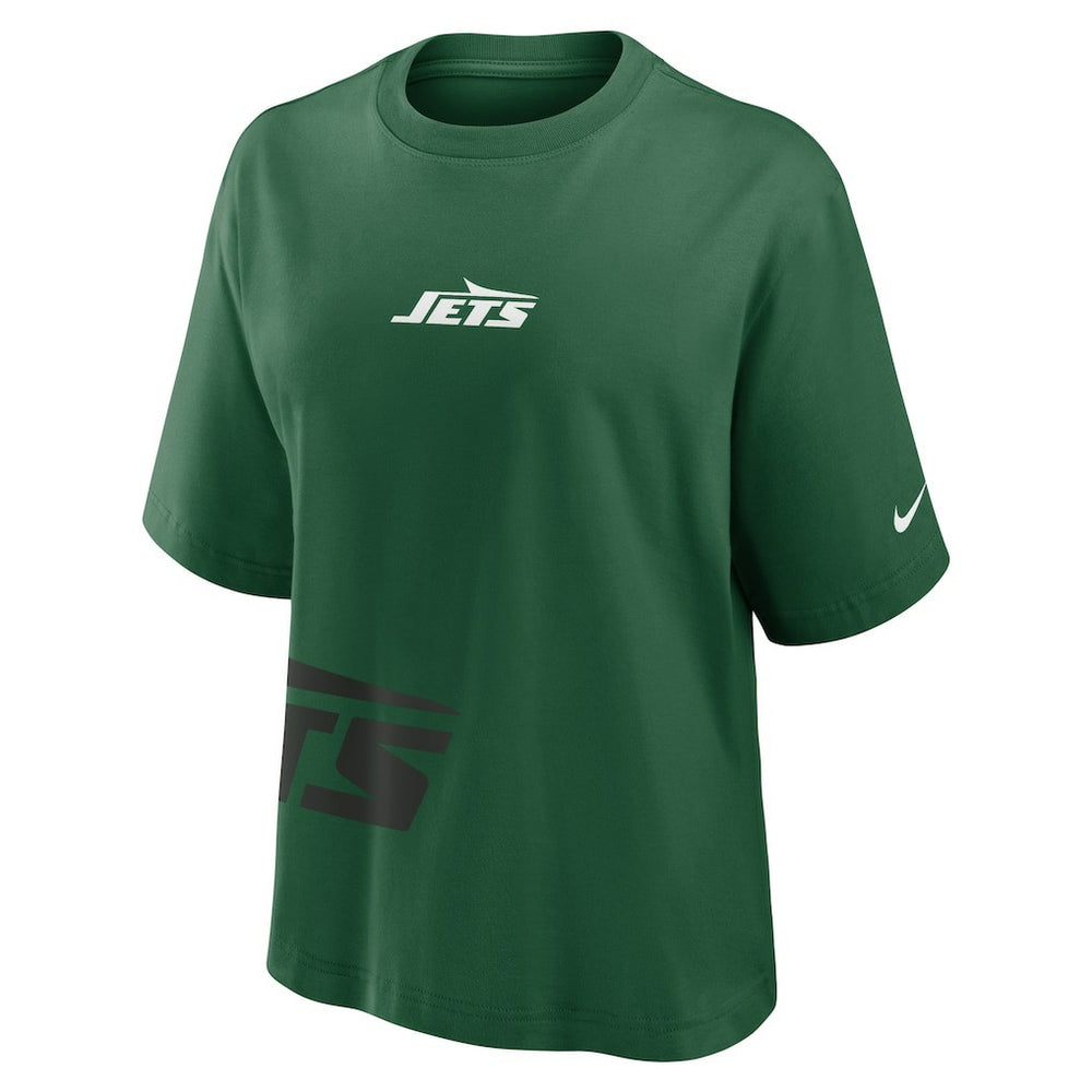 Nike New York Jets Women's Boxy T-Shirt Green