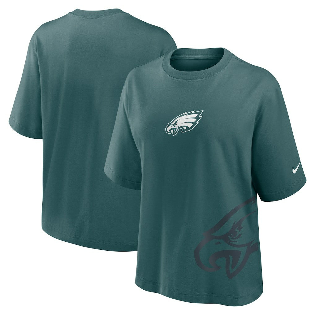 Nike Philadelphia Eagles Women's Boxy T-Shirt Midnight Green