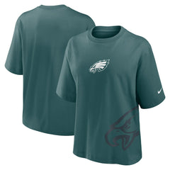 Nike Philadelphia Eagles Women's Boxy T-Shirt Midnight Green