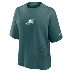 Nike Philadelphia Eagles Women's Boxy T-Shirt Midnight Green