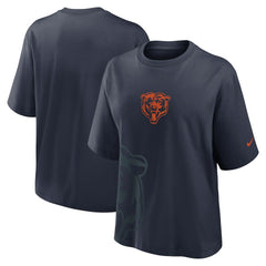 Nike Chicago Bears Women's Boxy T-Shirt Navy