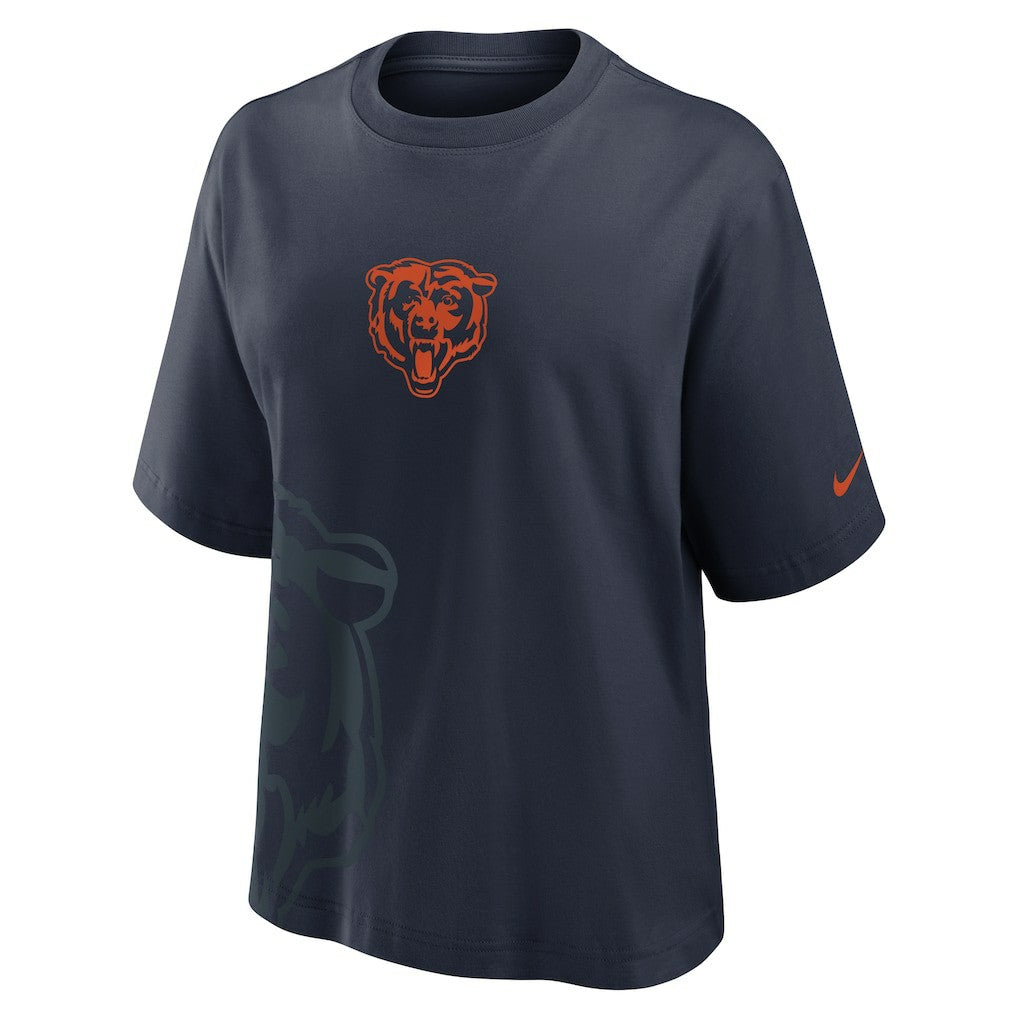 Nike Chicago Bears Women's Boxy T-Shirt Navy