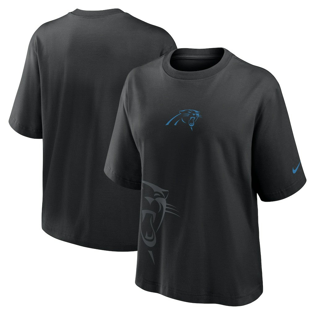 Nike Carolina Panthers Women's Boxy T-Shirt Black