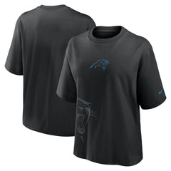 Nike Carolina Panthers Women's Boxy T-Shirt Black