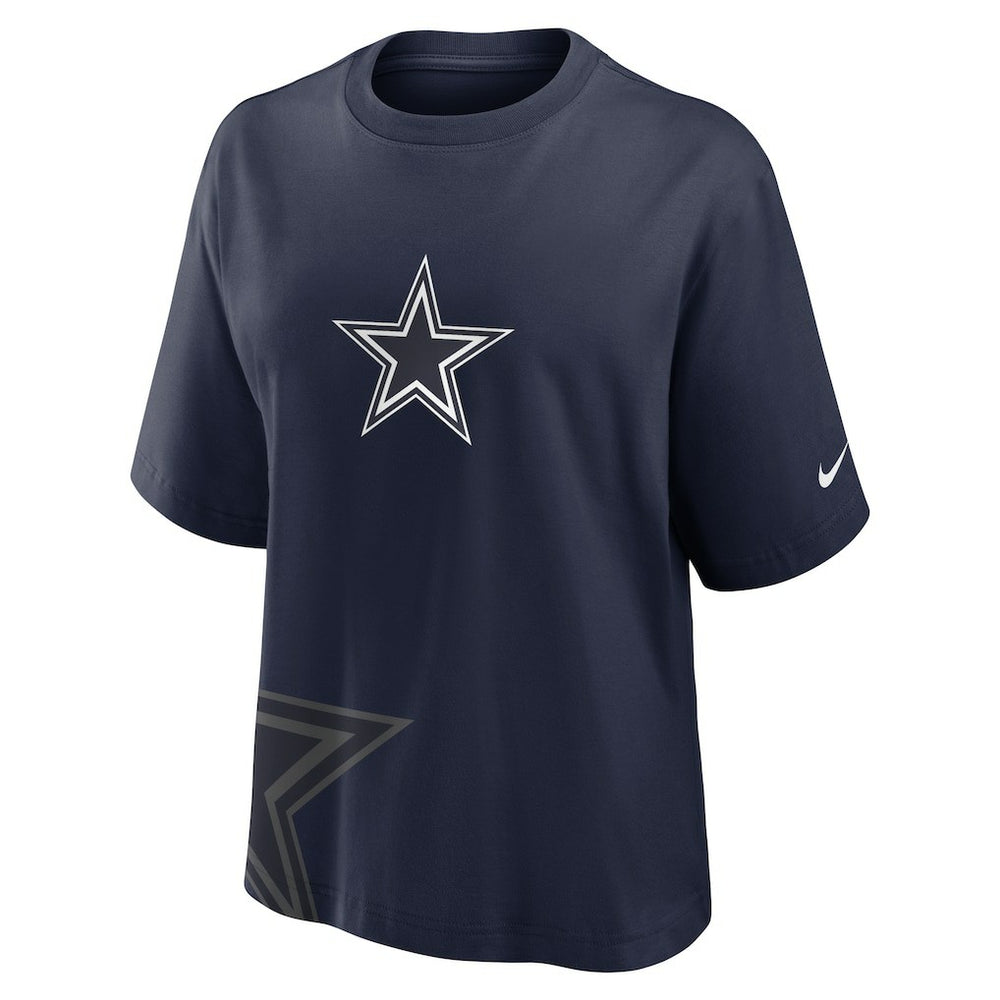 Nike Dallas Cowboys Women's Boxy T-Shirt Navy