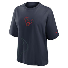 Nike Houston Texans Women's Boxy T-Shirt Navy