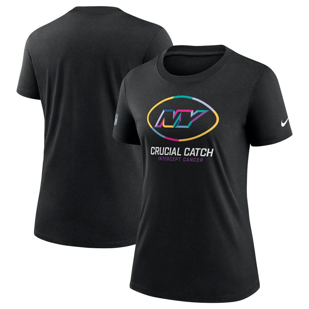 Nike New York Jets Women's 2024 NFL Crucial Catch Tri-Blend T-Shirt Black