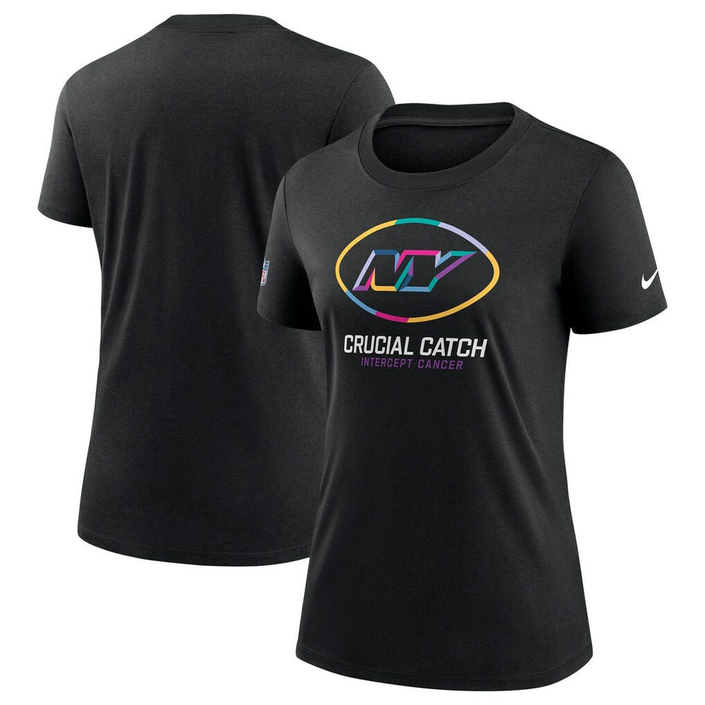 Nike New York Jets Women's 2024 NFL Crucial Catch Tri-Blend T-Shirt Black