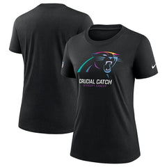 Nike Carolina Panthers Women's 2024 NFL Crucial Catch Tri-Blend T-Shirt Black