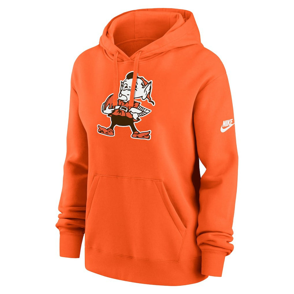 Nike Cleveland Browns Women's Club Fleece Hoodie Orange