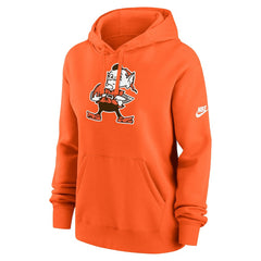 Nike Cleveland Browns Women's Club Fleece Hoodie Orange