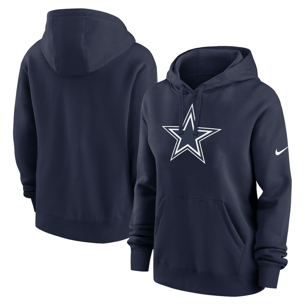 Nike Dallas Cowboys Women's Club Fleece Hoodie Navy