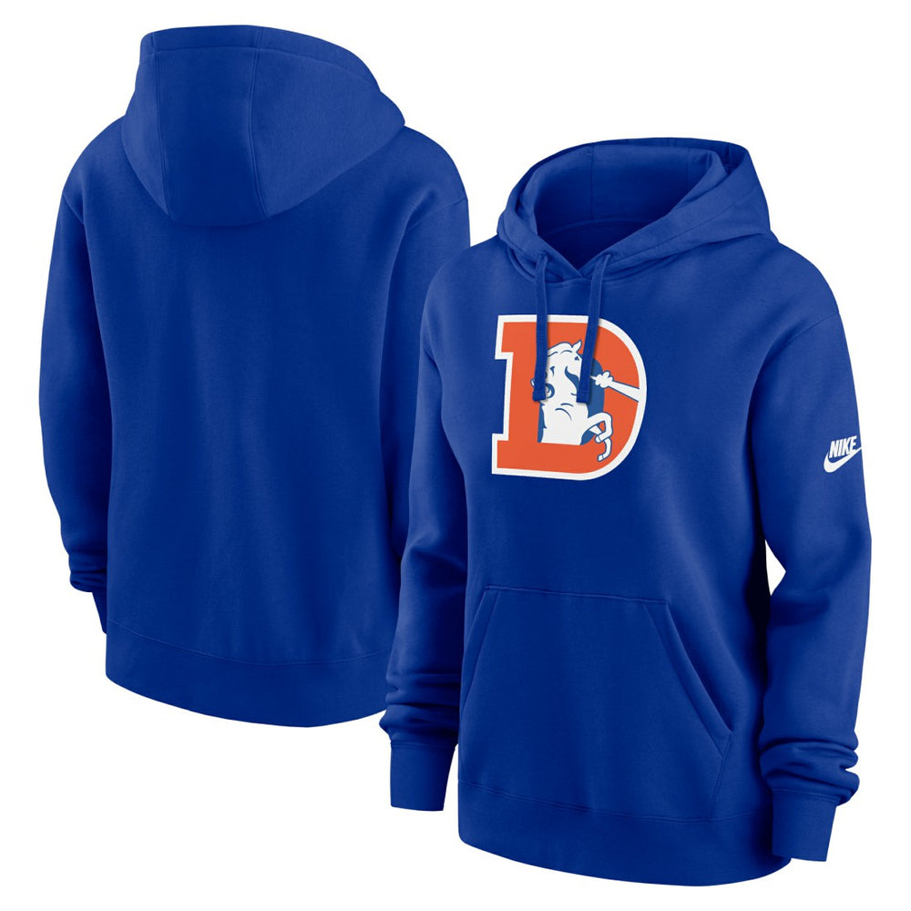 Nike Denver Broncos Women's Club Fleece Hoodie Royal