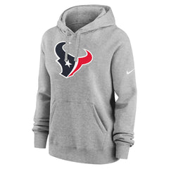 Nike Houston Texans Women's Club Fleece Hoodie Heather Gray