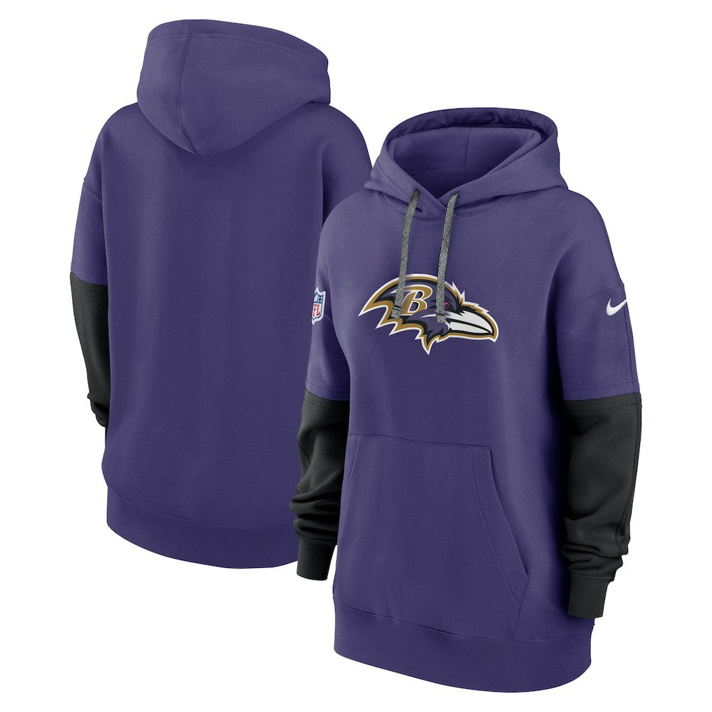 Nike Baltimore Ravens Women's Sideline Essential Hoodie Purple