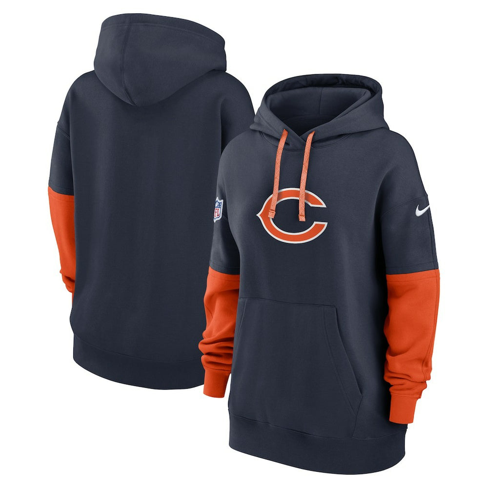 Nike Chicago Bears Women's Sideline Essential Hoodie Navy