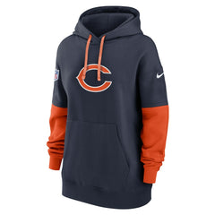 Nike Chicago Bears Women's Sideline Essential Hoodie Navy