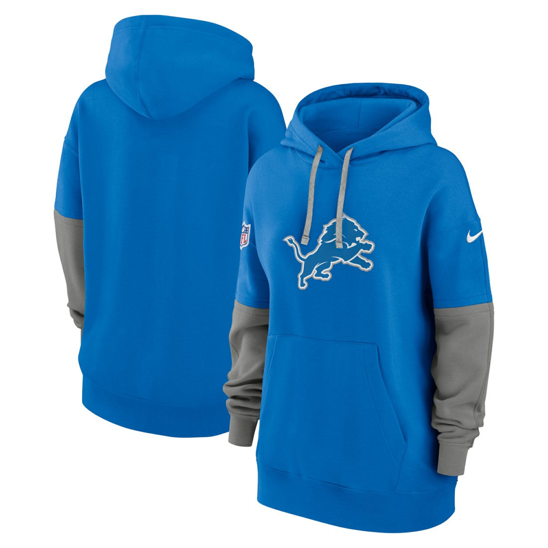Nike Detroit Lions Women's Sideline Essential Hoodie Blue