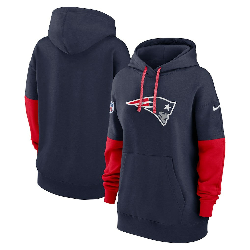 Nike New England Patriots Women's Sideline Essential Hoodie Navy