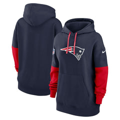 Nike New England Patriots Women's Sideline Essential Hoodie Navy