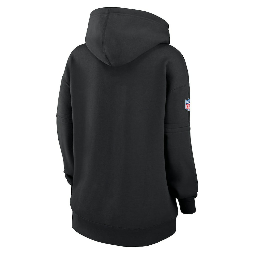 Nike Las Vegas Raiders Women's 2024 NFL Crucial Catch Club Pullover Hoodie Black
