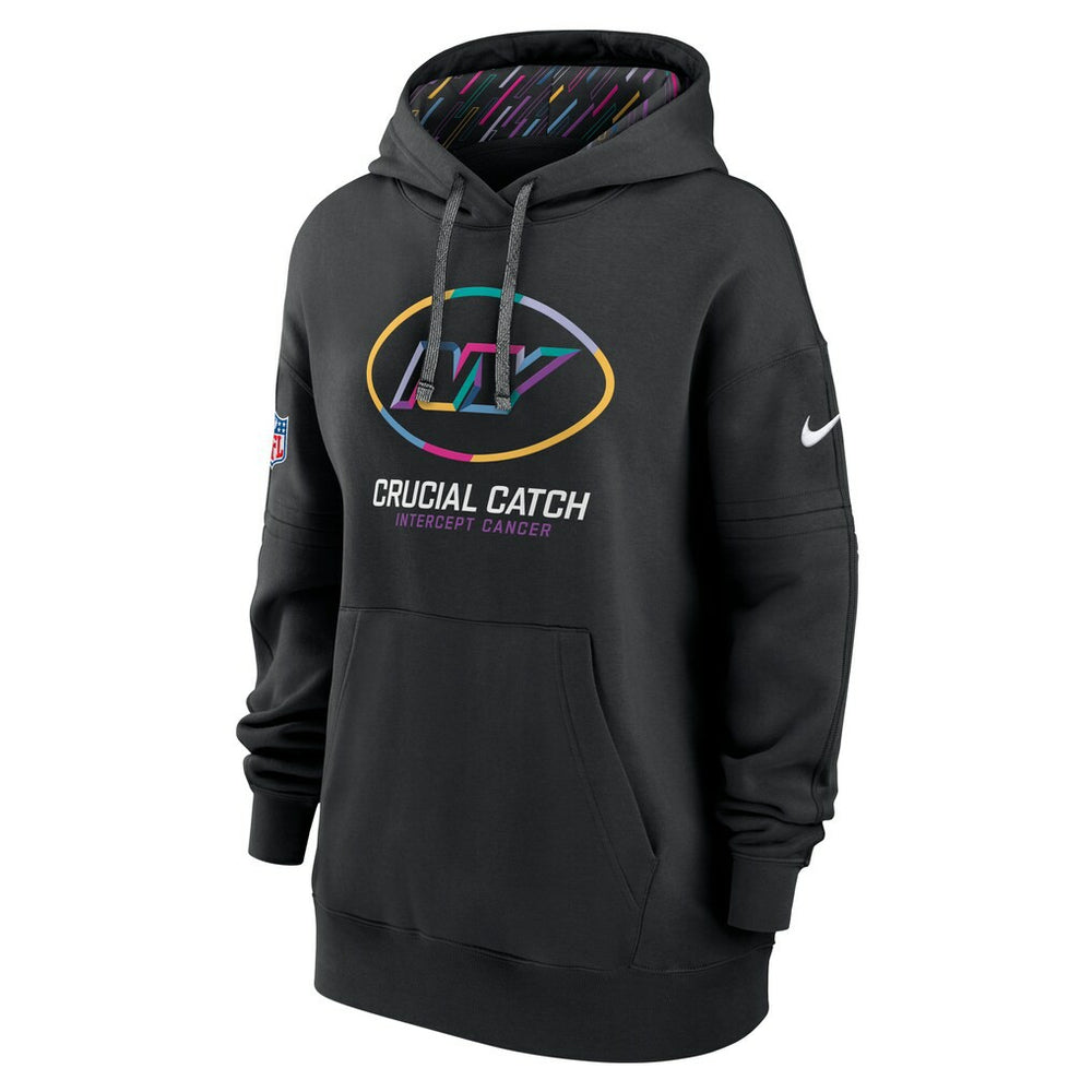 Nike New York Jets Women's 2024 NFL Crucial Catch Club Pullover Hoodie Black
