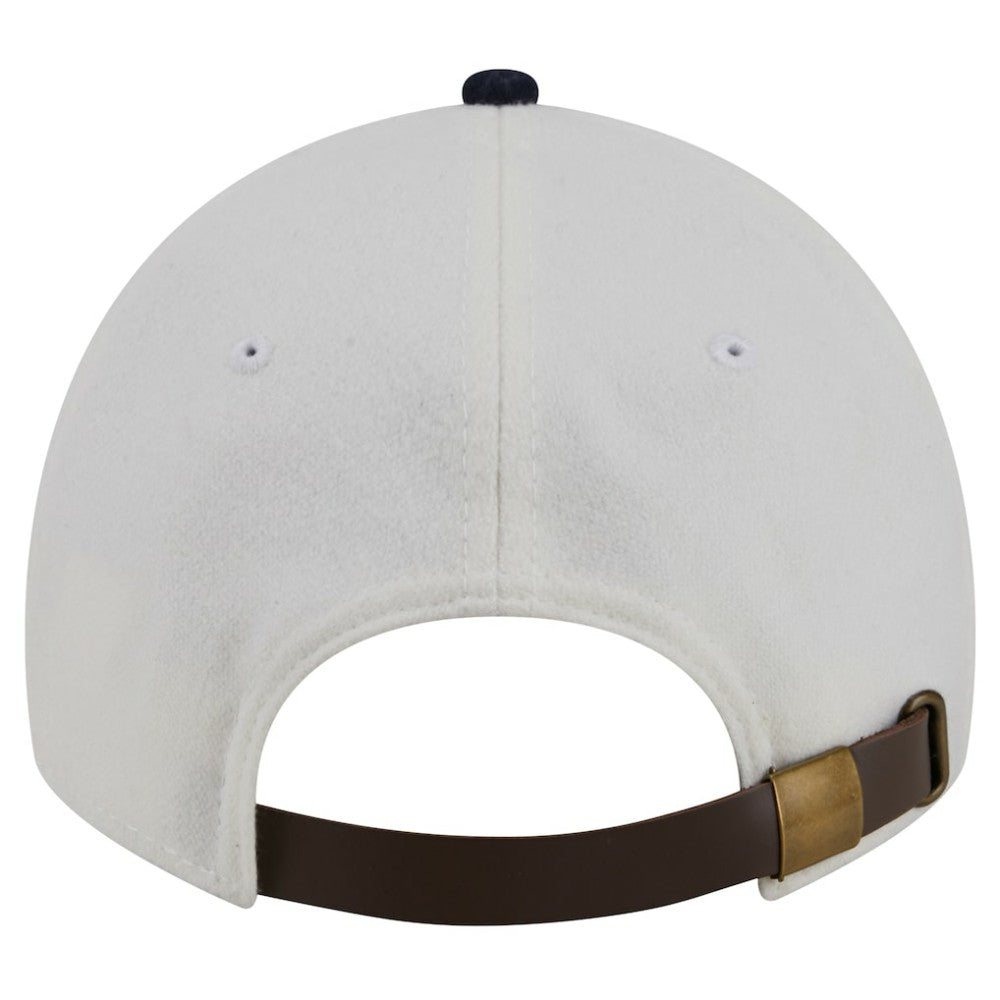 Atlanta Braves New Era Leather Strap 9TWENTY Adjustable Hat - Cream - New Era Online
