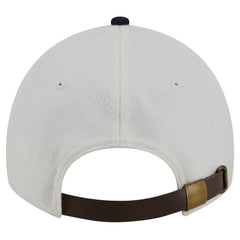Atlanta Braves New Era Leather Strap 9TWENTY Adjustable Hat - Cream - New Era Online