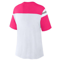 Fanatics Dallas Cowboys Women's Cheer Chant Fashion Crop Top White/Pink