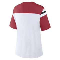 Fanatics Arizona Cardinals Women's Cheer Chant Fashion Crop Top White/Cardinal