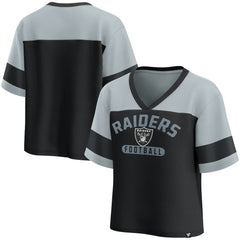 Fanatics Las Vegas Raiders Women's Homeschool Jersey Poly V-Neck
Fashion Top Black/Silver