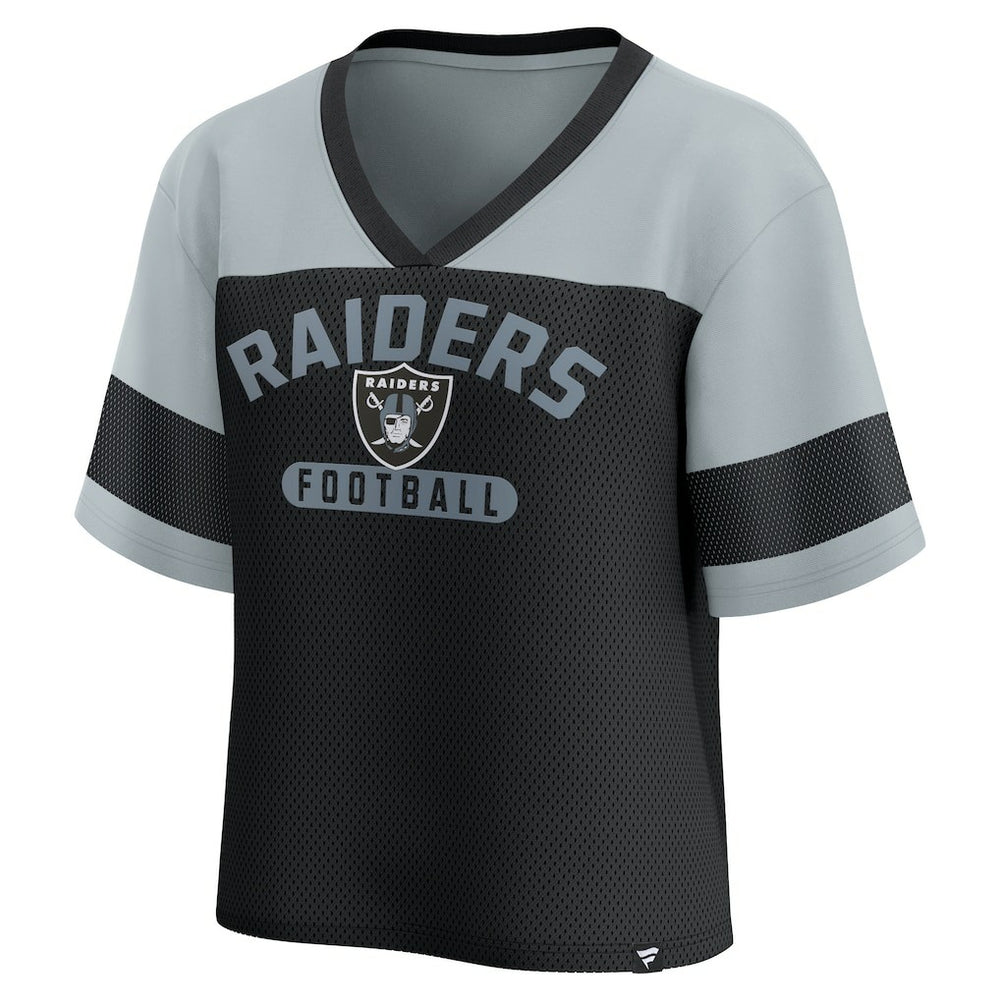 Fanatics Las Vegas Raiders Women's Homeschool Jersey Poly V-Neck
Fashion Top Black/Silver