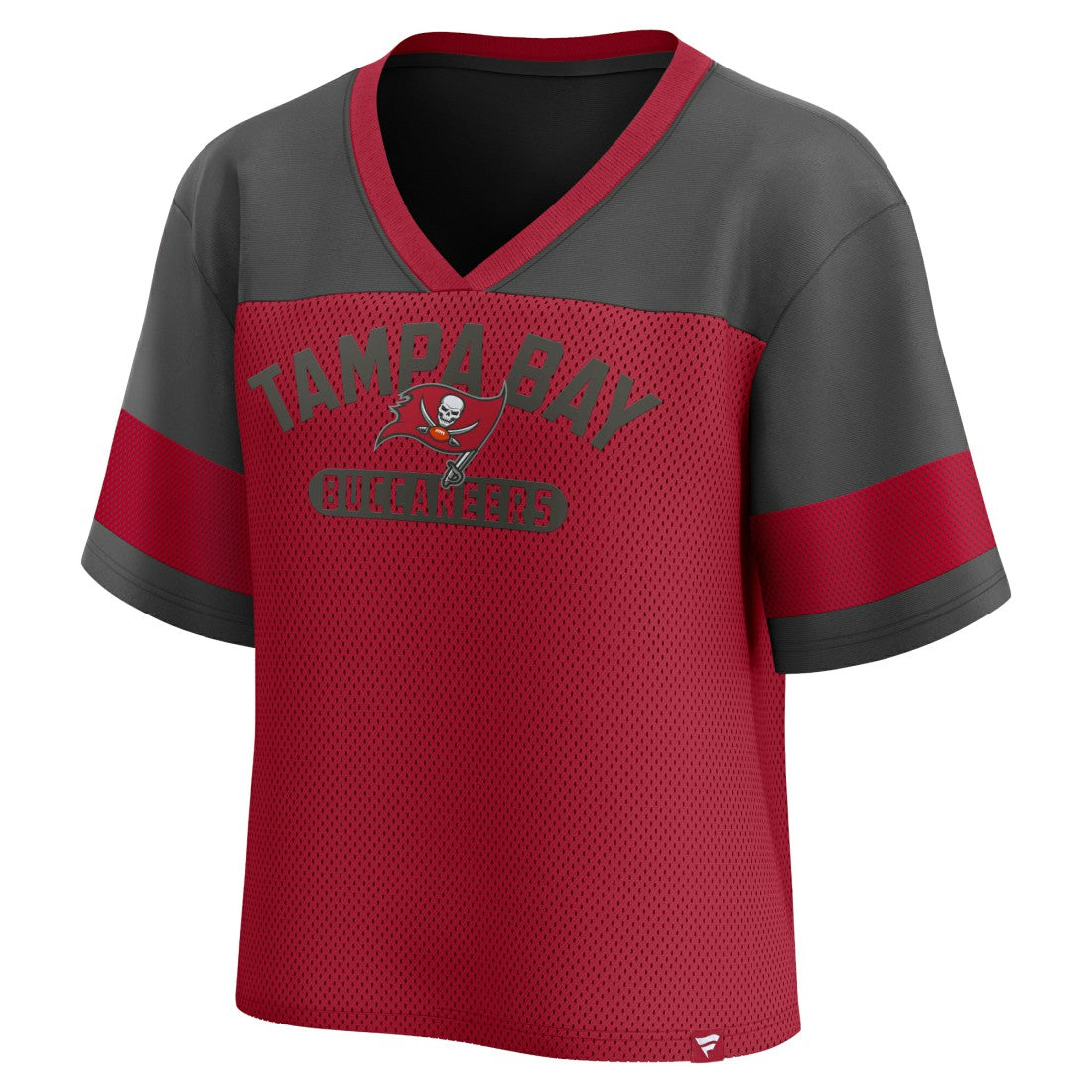 Fanatics Tampa Bay Buccaneers Women's Homeschool Jersey Poly V-Neck
Fashion Top Red/Pewter