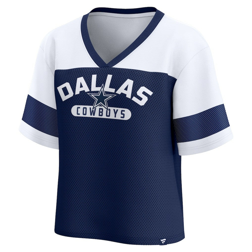 Fanatics Dallas Cowboys Women's Homeschool Jersey Poly V-Neck
Fashion Top Navy/White