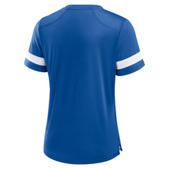 Fanatics Indianapolis Colts Women's Play Script Lace-Up T-Shirt Royal