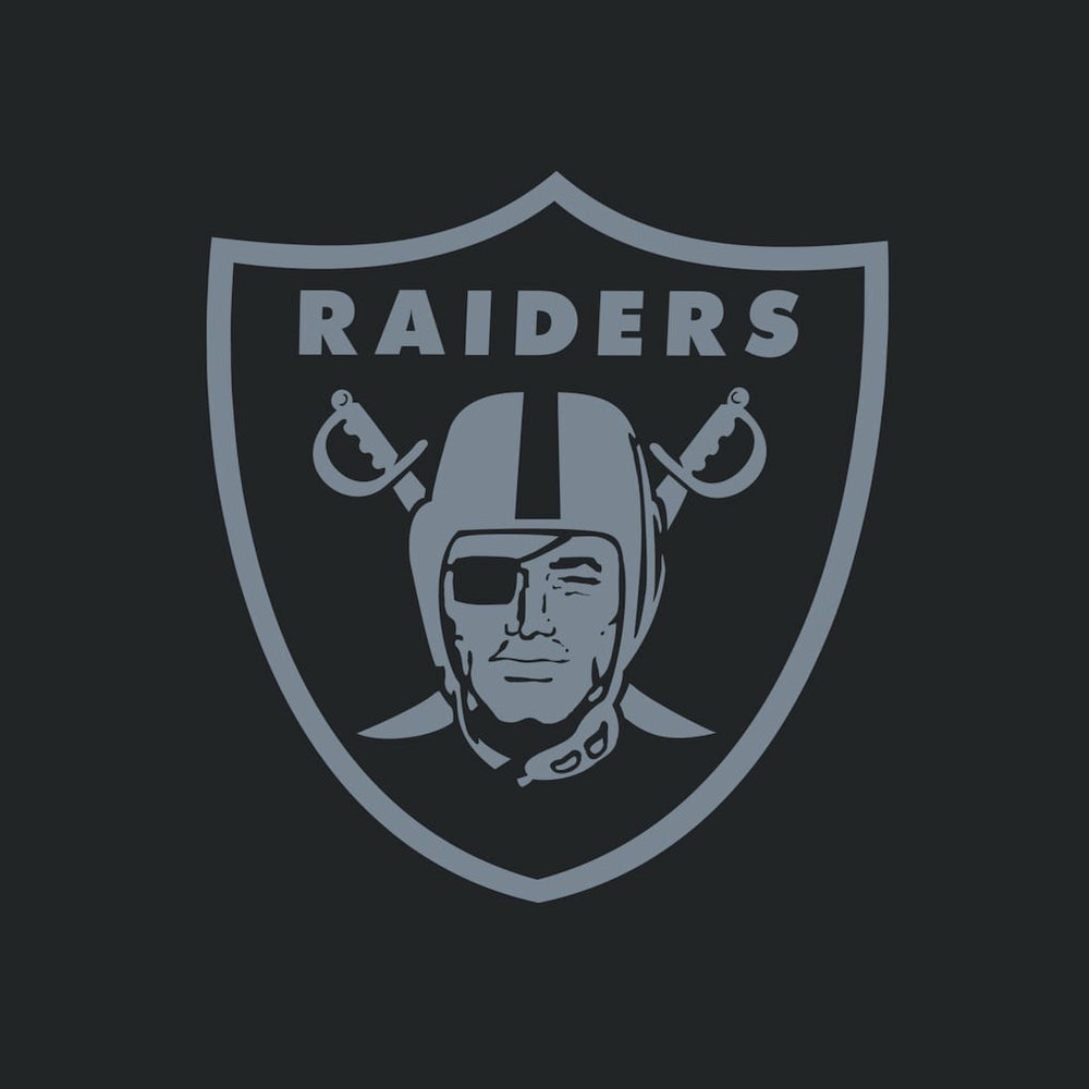 Fanatics Las Vegas Raiders Women's Backup Option Long Sleeve Hoodie T-Shirt Black/White