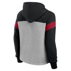 Fanatics Atlanta Falcons Women's Bold Play Call Pullover Hoodie Heather Gray/Black