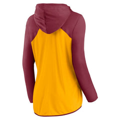 Fanatics Washington Commanders Women's Script Full-Zip Hoodie Gold/Burgundy