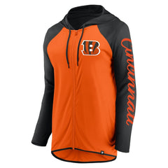Fanatics Cincinnati Bengals Women's Script Full-Zip Hoodie Orange/Black