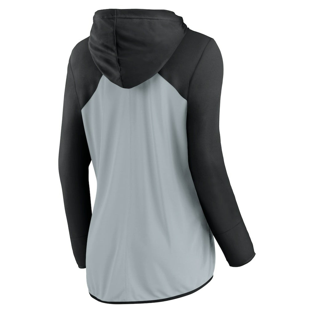 Fanatics Las Vegas Raiders Women's Script Full-Zip Hoodie Silver/Black
