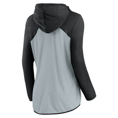 Fanatics Las Vegas Raiders Women's Script Full-Zip Hoodie Silver/Black